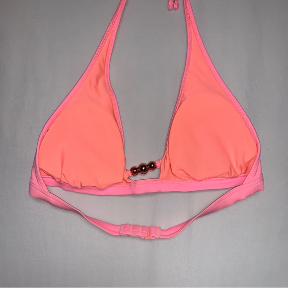 🆕 Aerie Neon Pink Super Scoop String Bikini Women’s Small Beach Pool Swim Set - Picture 4 of 11
